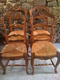set of 4 cherrywood chairs